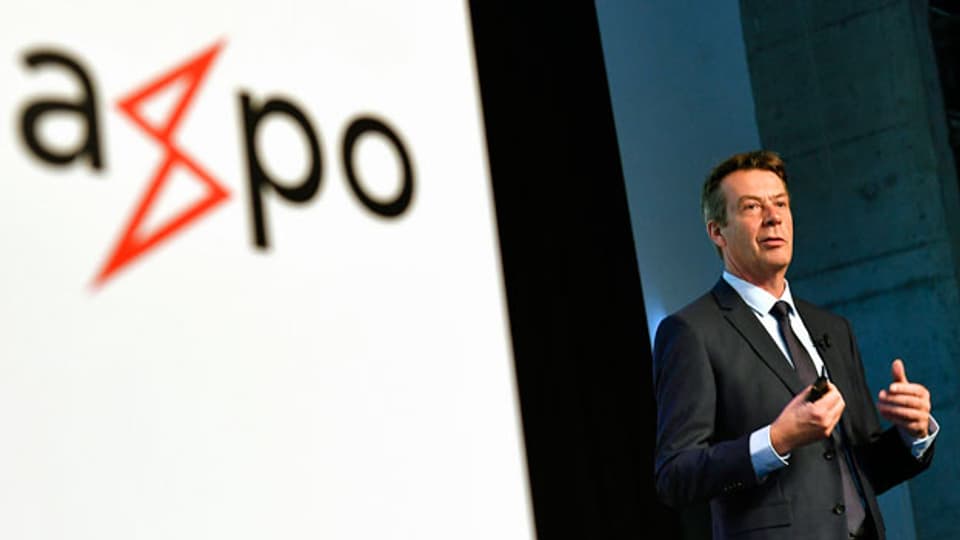 Andrew Walo, CEO Axpo Holding AG orientiert an einer Medienkonferenz in Zürich über das vergangene Geschäftsjahr.