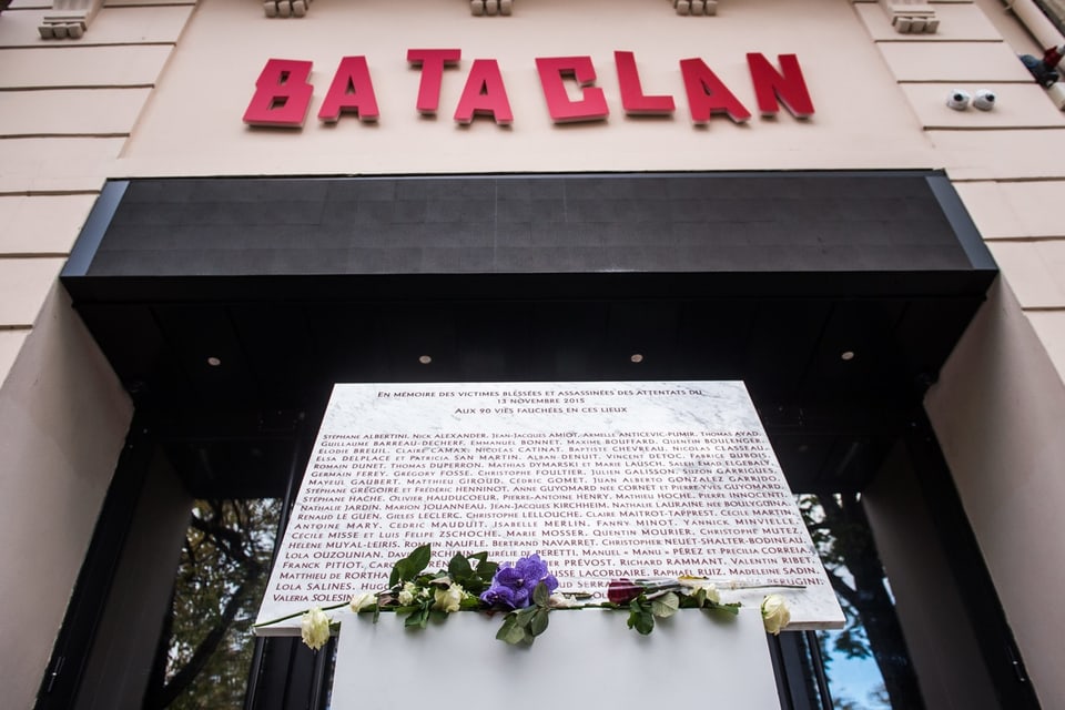 Im Konzertsaal "Bataclan" in Paris wurden im November 2015 über 130 Menschen getötet.