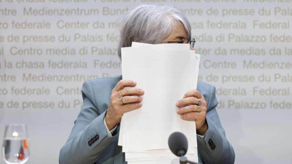 Die Bundesrätin muss einpacken: Elisabeth Baume-Schneider am Abstimmungssonntag. Der Bundesrat hat die Vorlage zur Ablehnung empfohlen.