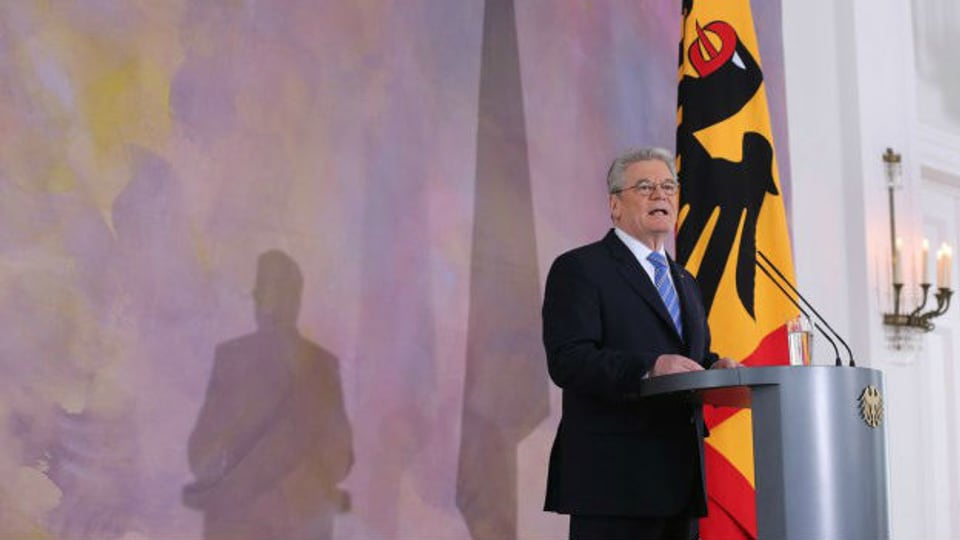Bundespräsident Joachim Gauck bei einer Rede in Berlin im Februar 2013.