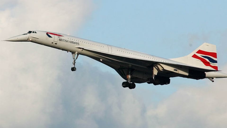 Die Concorde auf ihrem letzten Flug