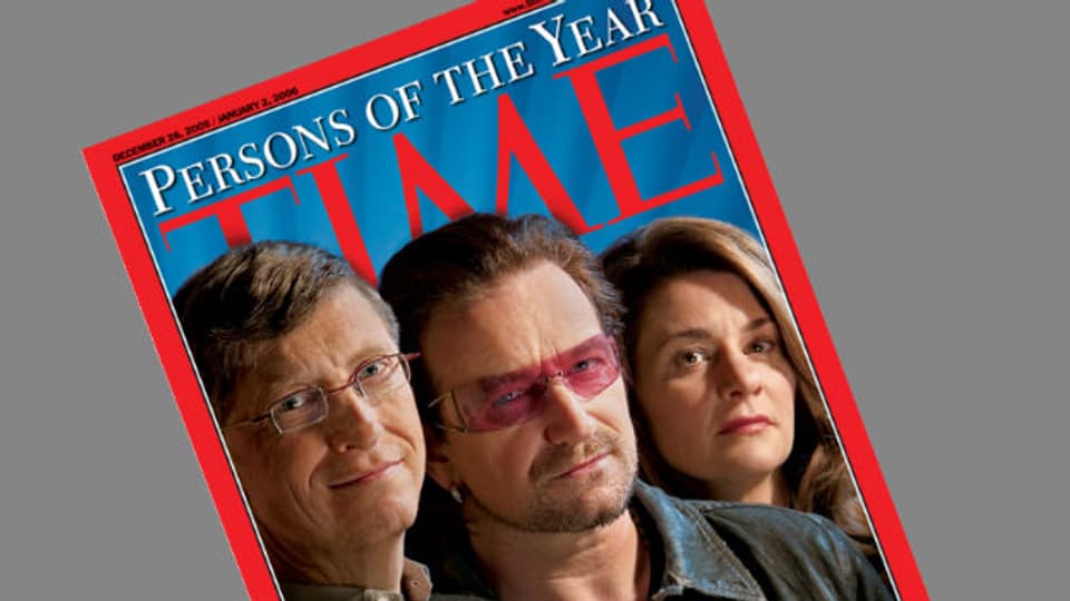 Bekannt ist das «Time Magazine» vor allem für seine Wahl der Person des Jahres. Hier sind es Bill und Melinda Gates und Rocksänger Bono.