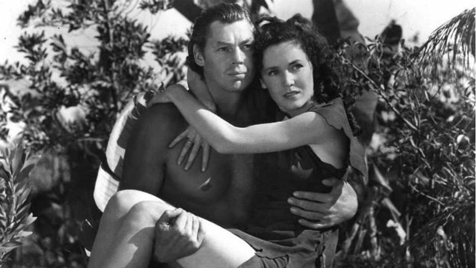 Johnny Weissmüller alias «Tarzan», mit seiner Jane.
