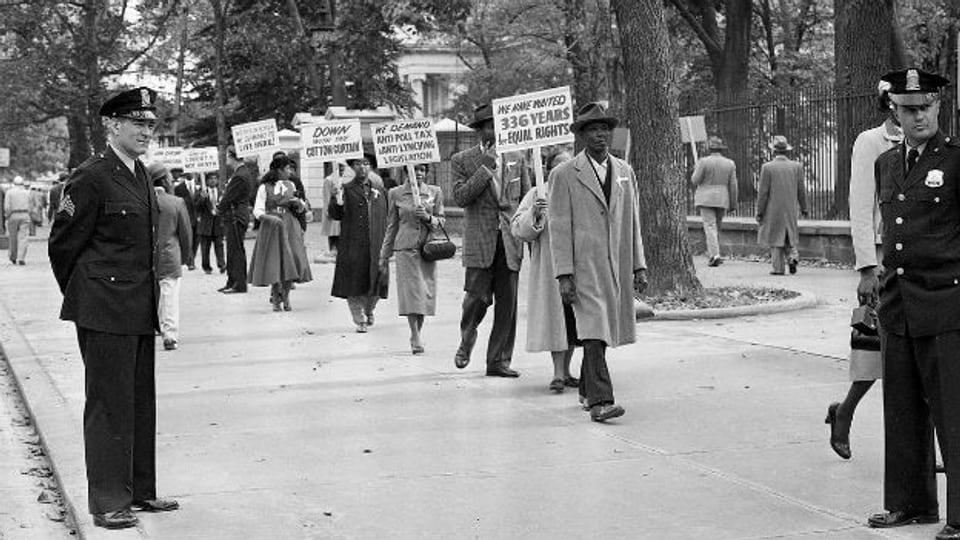 Demonstrationen für den ermordeten Emmett Till 1955