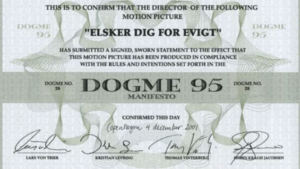 Bekenntnis zur Echtheit: Filmer-Manifest «Dogma 95»