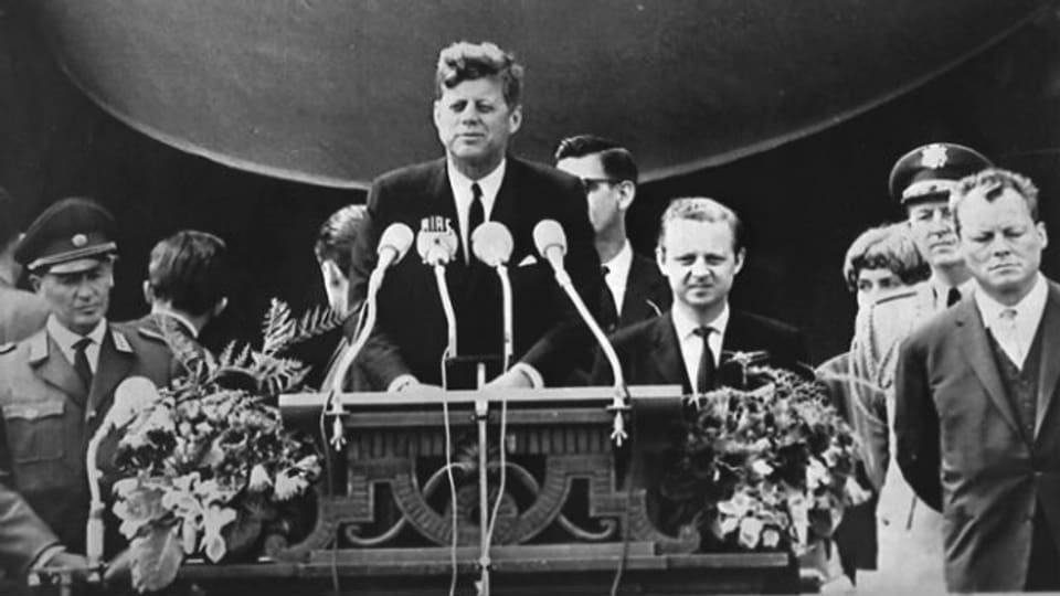 John F. Kennedy am 26. Juni 1963 in Berlin