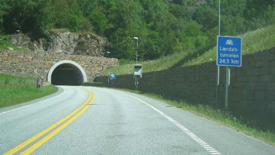 So viel Tunnel war noch nie: Lærdalstunnel, Norwegen.