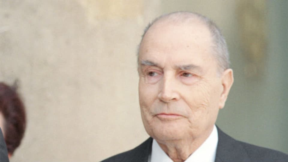 Staatspräsident  Frankreichs bis 1995: François Mitterrand