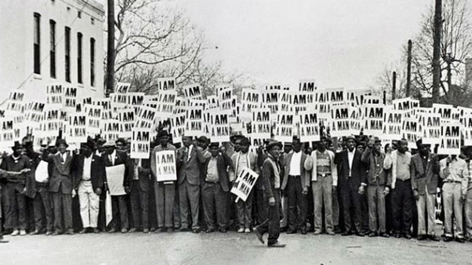 Die Müllmänner streiken: Memphis, USA, 1968.