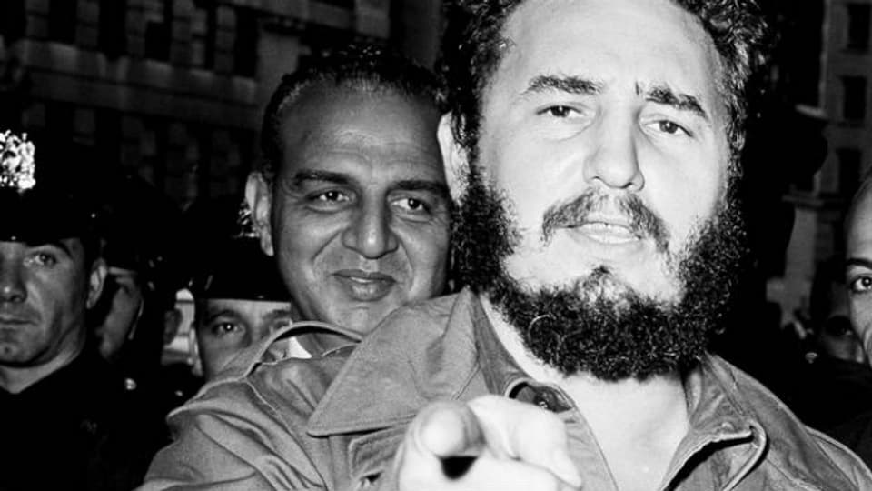 Revolutionär und Staatspräsident Kubas: Fidel Castro.