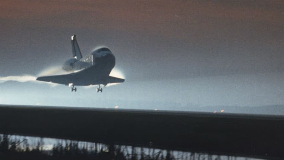 Die Erde hat sie wieder: «Space Shuttle» Columbia, 1981.