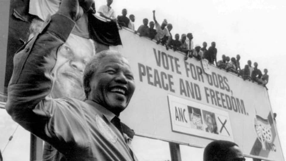 Erster schwarzer Präsident Südafrikas: Nelson Mandela.