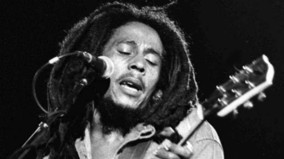 Sänger, Gitarrist, Songwriter: Bob Marley.