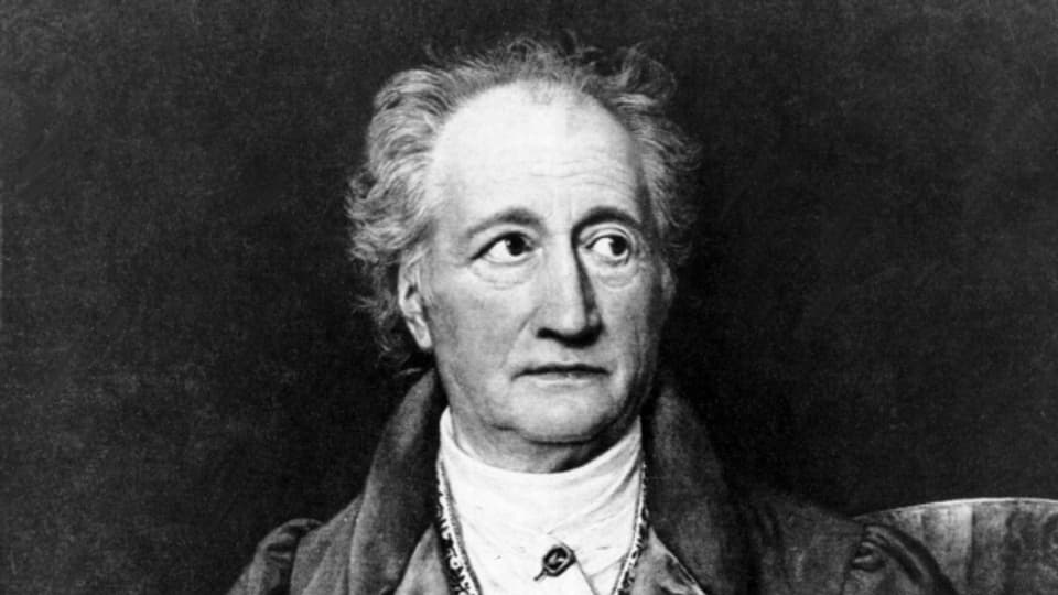 Der deutsche Dichter Johann Wolfgang von Goethe auf einem Gemälde aus dem Jahre 1828 von Joseph Stieler.