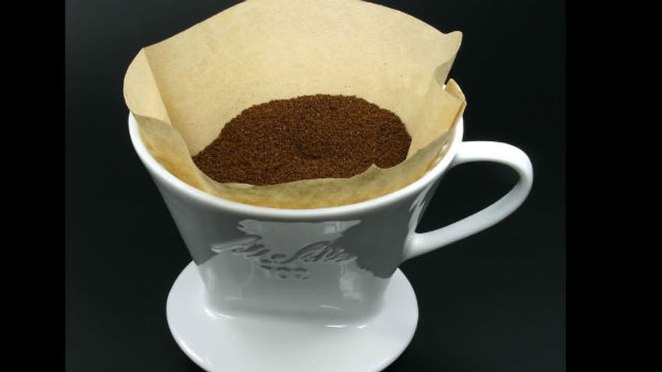 Kaffeesatz bleibt aussen vor: Melitta-Filter.