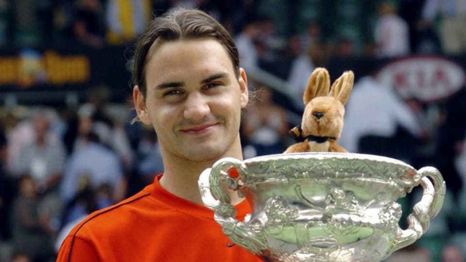 Federer gewinnt 2004 zum ersten Mal das Australian Open