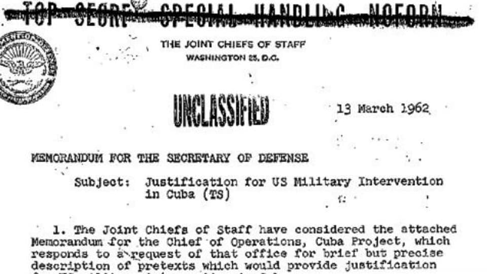 Verdeckter Krieg gegen Kuba:US-«Operation Northwoods»