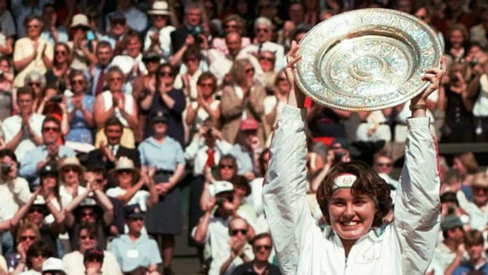 Mit 16 bereits Siegerin in Wimbledon: Martina Hingis.
