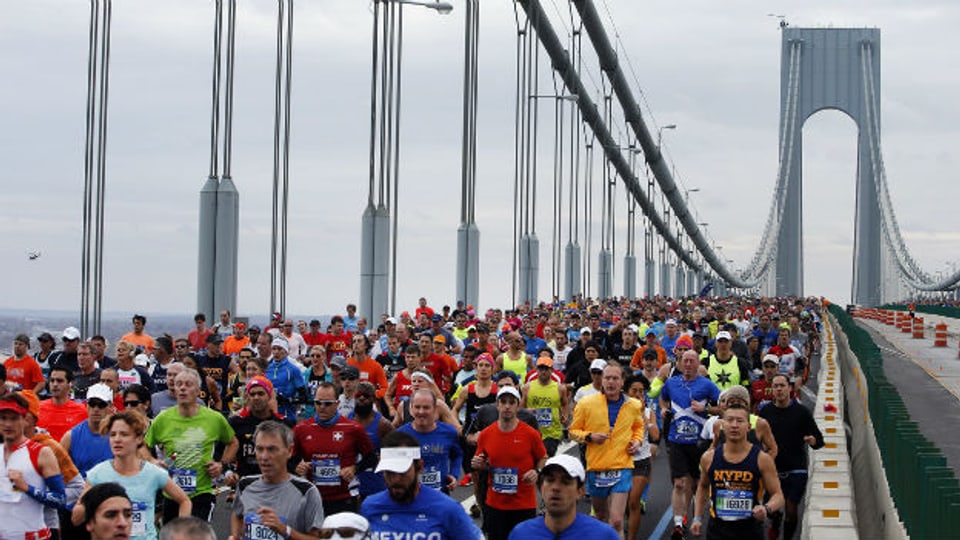 Eine der grössten Laufveranstaltungen:New York Marathon