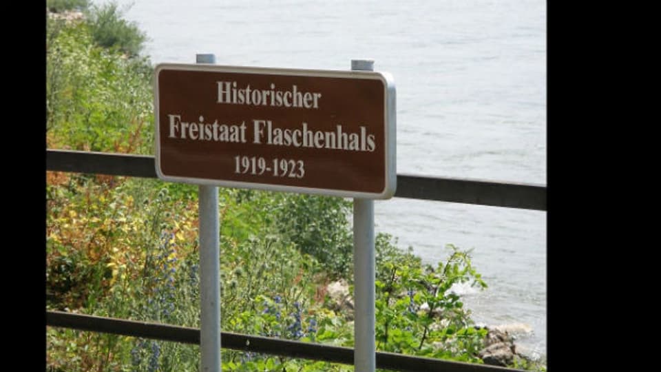 Einmalig in Deutschland: Der Freistaat Flaschenhals.