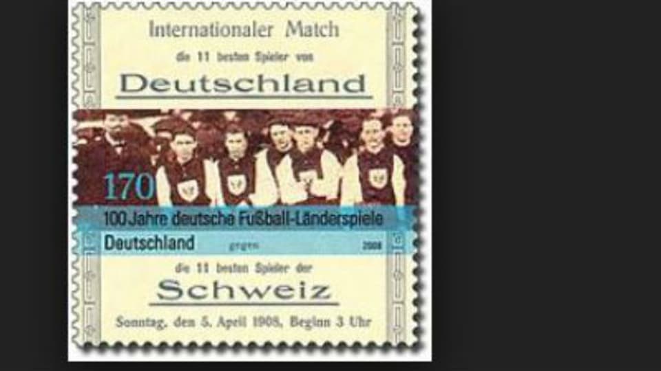 Die je 11 besten Spieler: Schweiz - Deuttschland, 1908.