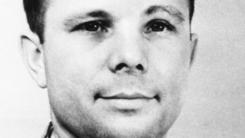 Erster Mensch im Weltraum: Juri Alexejewitsch Gagarin.