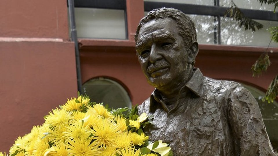 In Bogota erinnert eine Statue an Gabriel Garcia Marquez, den Autor von «Hundert Jahre Einsamkeit».