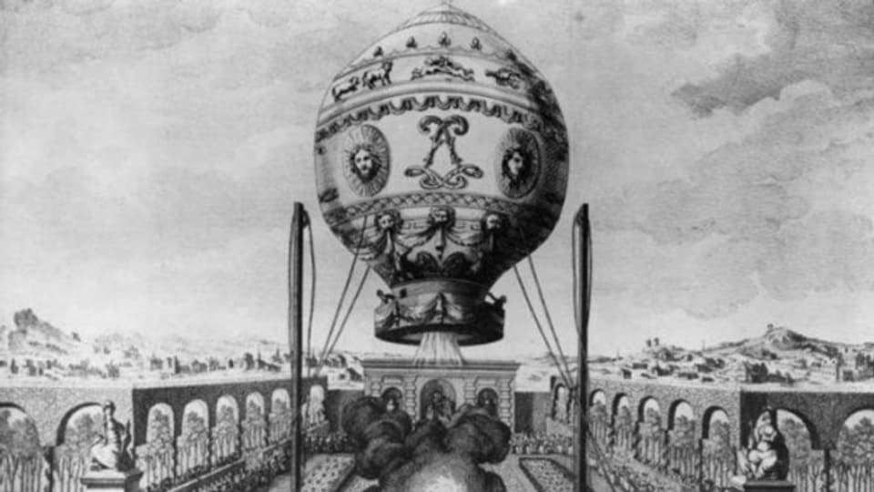 Darstellung der Montgolfiere
