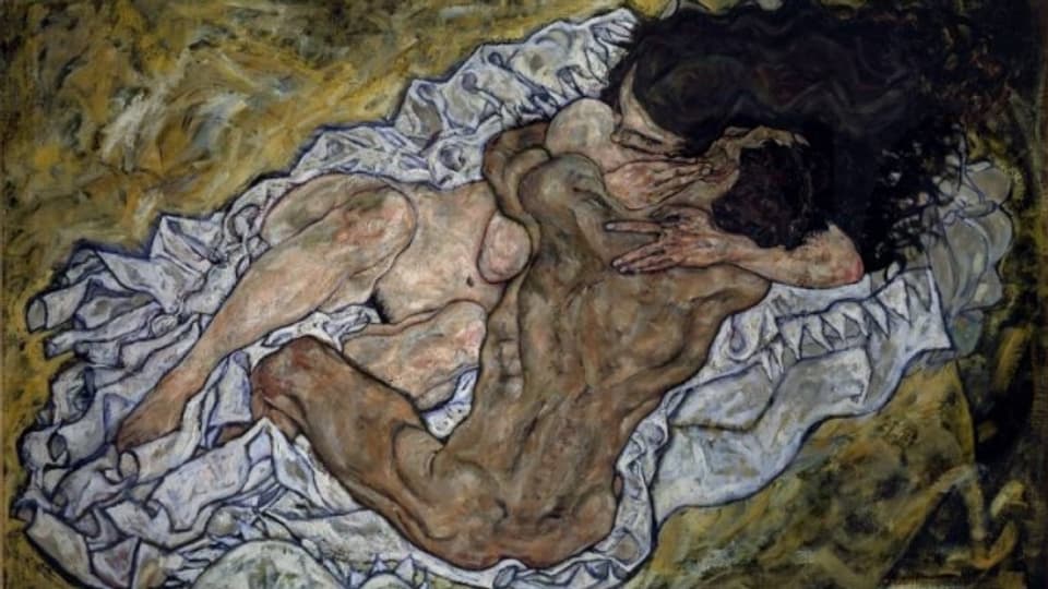 "Die Umarmung" von Egon Schiele (1917)