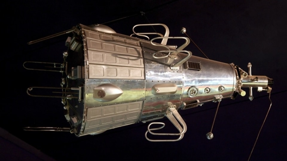 Eine sowjetische Sputnik, die Hunde ins All brachte