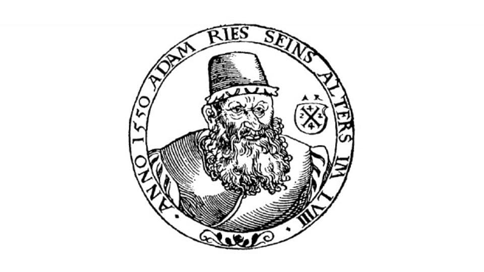 Abbildung von Adam Riese aus dem Jahr 1550