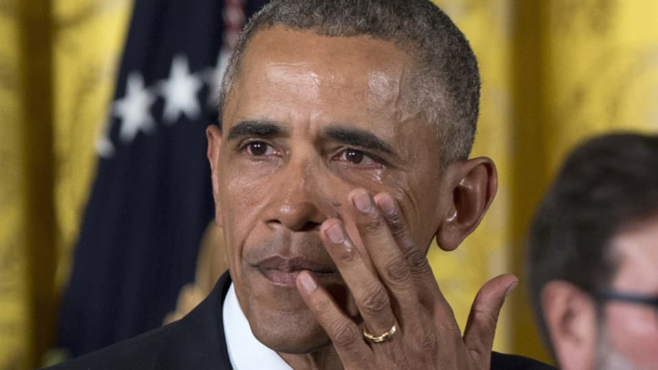 Obama weint wegen getöteter Kinder