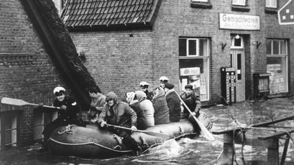Die Sturmflut vom 16. Februar 1962 forderte in Hamburg 315 Todesopfer.