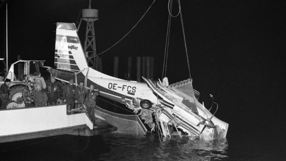 Am 23. Februar 1989 sterben 11 Menschen bei einem Flugzeugabsturz über dem Bodensee