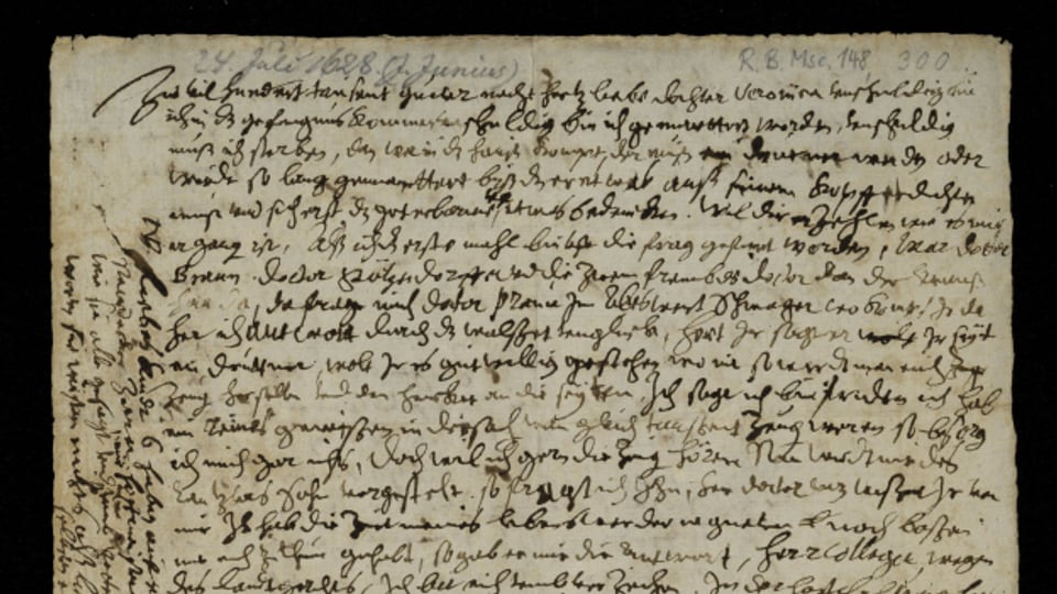 Der Brief, den Johannes Junius an seine Tochter Veronika schrieb
