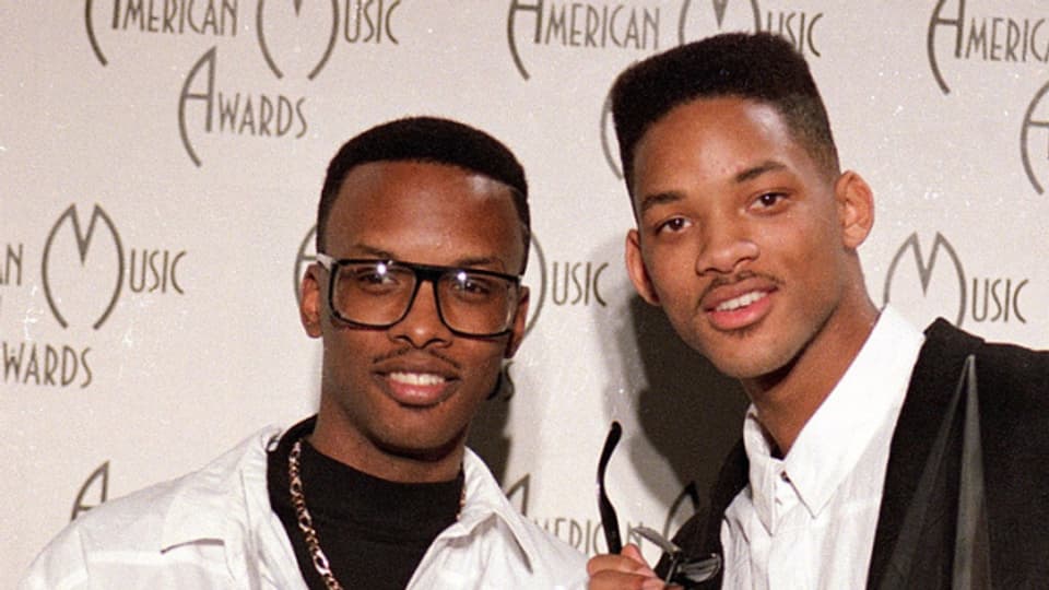 Will Smith (rechts) und "Jazz" bei den American Music Awards 1989.