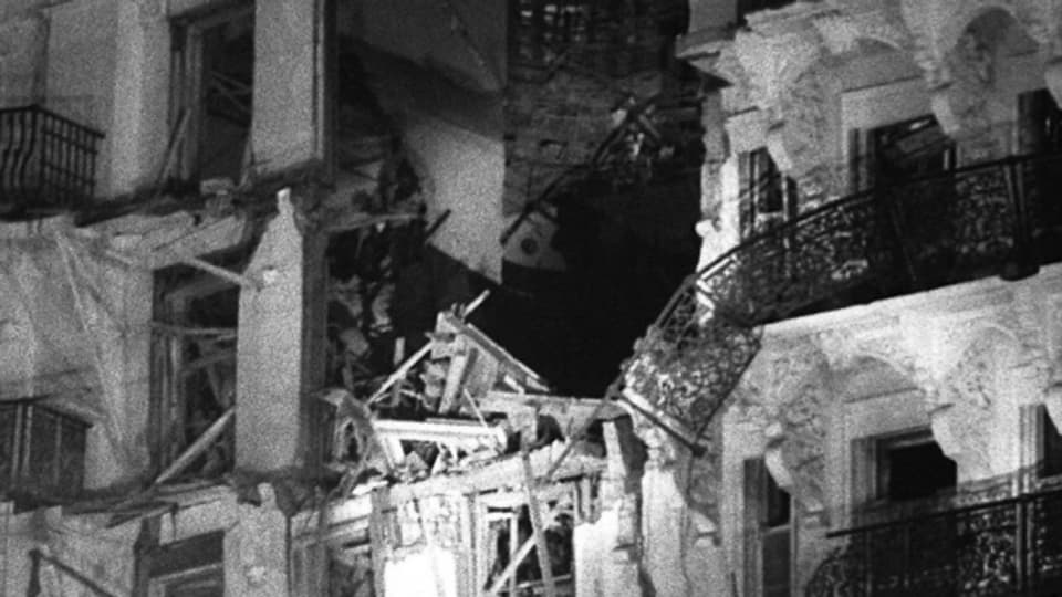 Eine Bombe zerstörte Teile des Grand Brighton Hotel