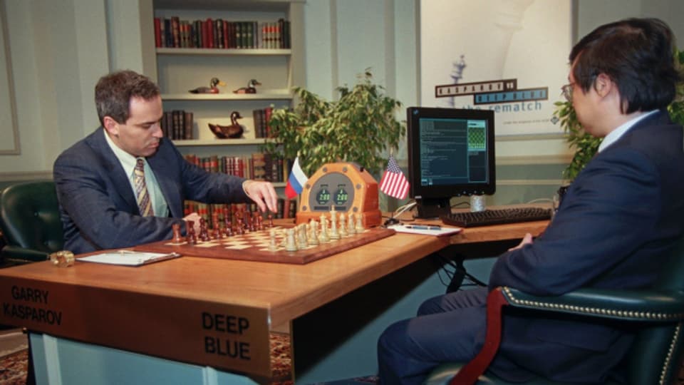 Schachweltmeister Kasparow im Duell mit «Deep Blue»