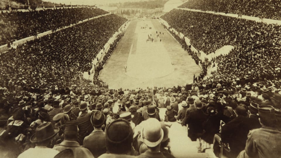 Die Eröffnungsfeier der Olympischen Spiele 1896