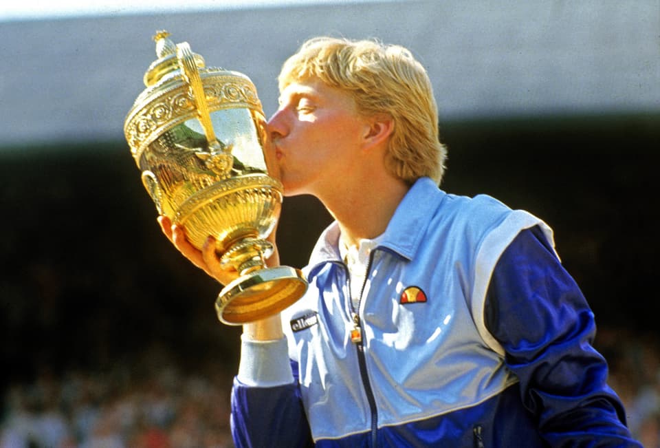 Boris Becker 1985 in Wimbledon.