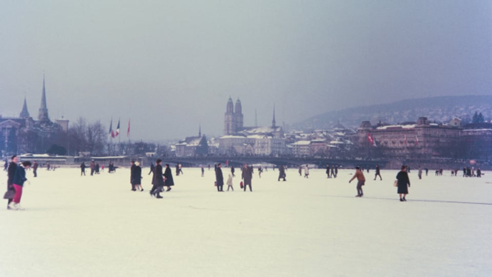 1963 war der Zürichsee letztmals komplett zugefroren.