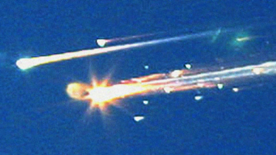 Am 1. Februar 2003 verglühten die Trümmer der Columbia beim Wiedereintritt in die Erdatmosphäre.