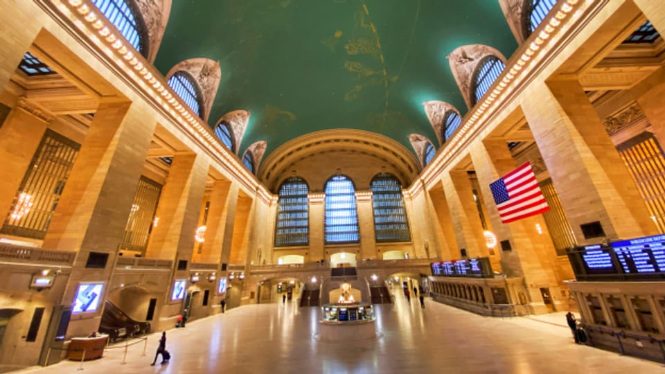 Der menschenleere «Grand Central Terminal» in New York während des Corona-Lockdowns.