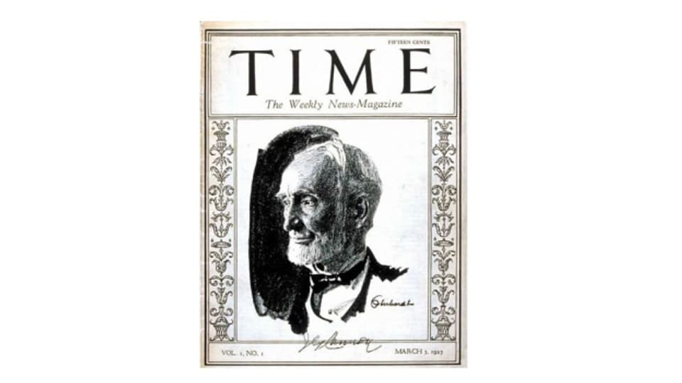 Titel der ersten «Time»-Ausgabe vom 3. März 1929. Das Heft kostete 15 Cent.