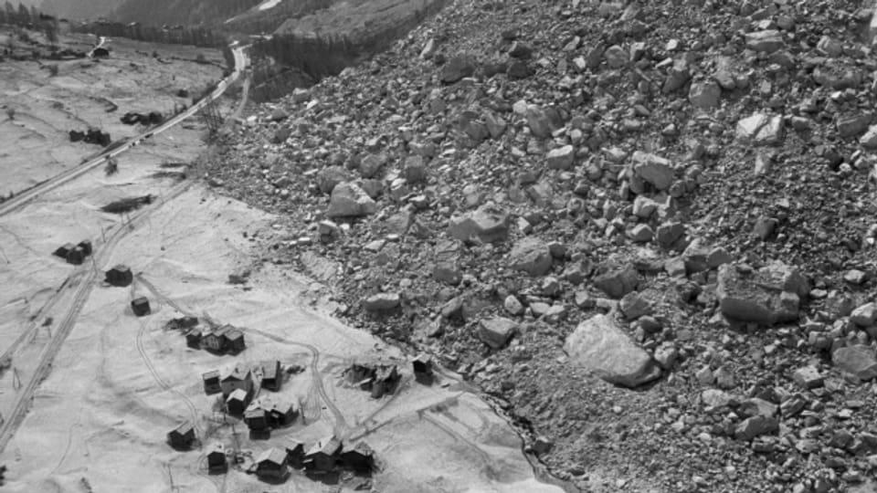 Mehrere Millionen Kubikmeter Gestein waren am 18. April 1991 bei Randa ins Tal gedonnert.