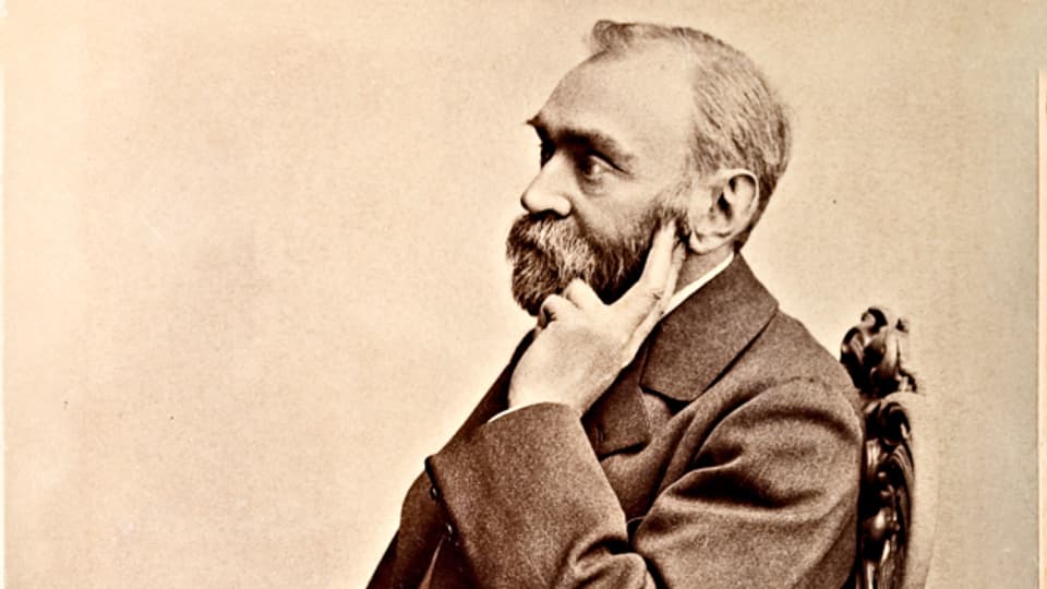 Der schwedische Forscher und Grossindustrielle Alfred Nobel (1833-1896)