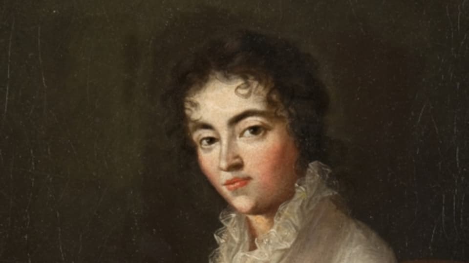 Constanze Mozart auf einem Gemälde ihres Schwagers Joseph Lange.