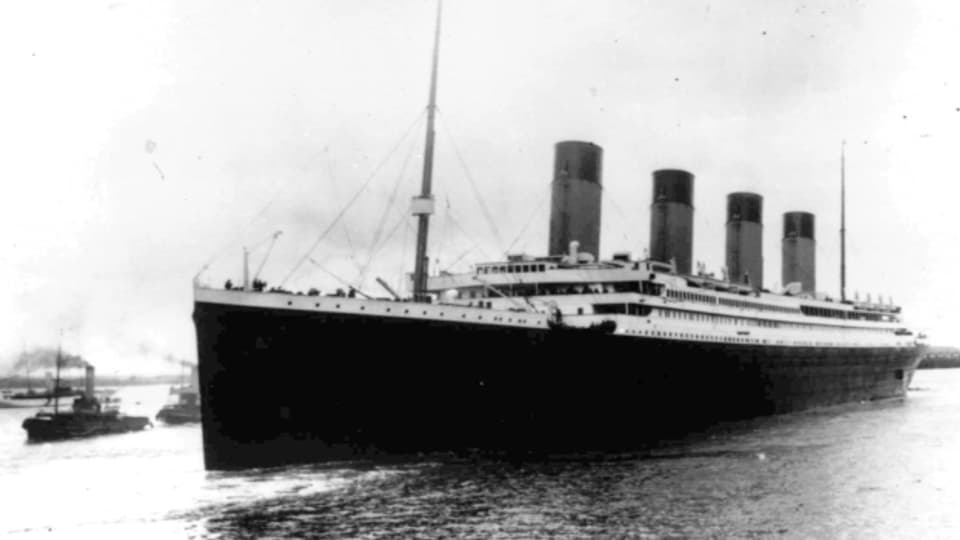 Die Titanic, aufgenommen am 10. April 1912 in Southampton.