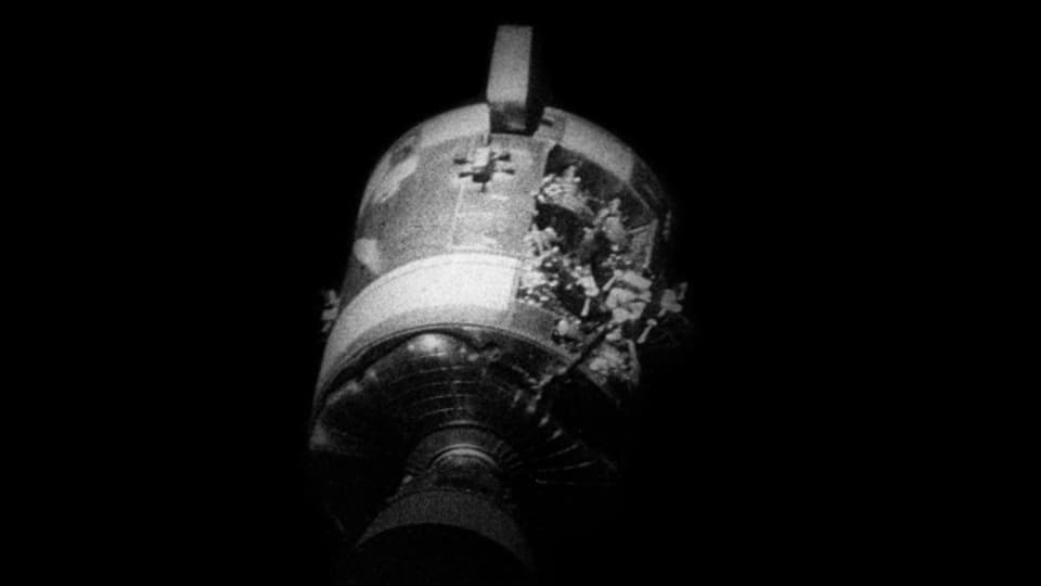 Das beschädigte Apollo 13 Servicemodul