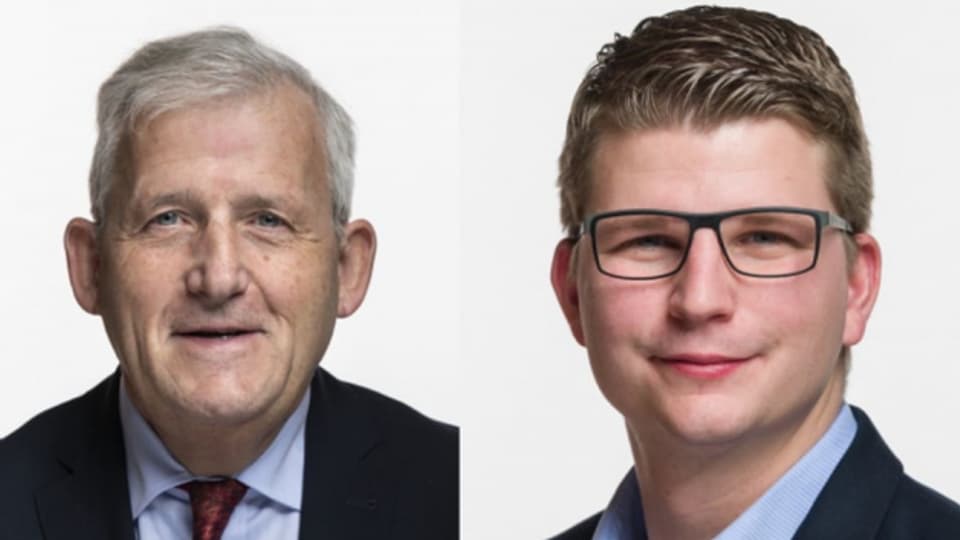 SP-Ständerat Hans Stöckli und SVP-Nationalrat Mike Egger.